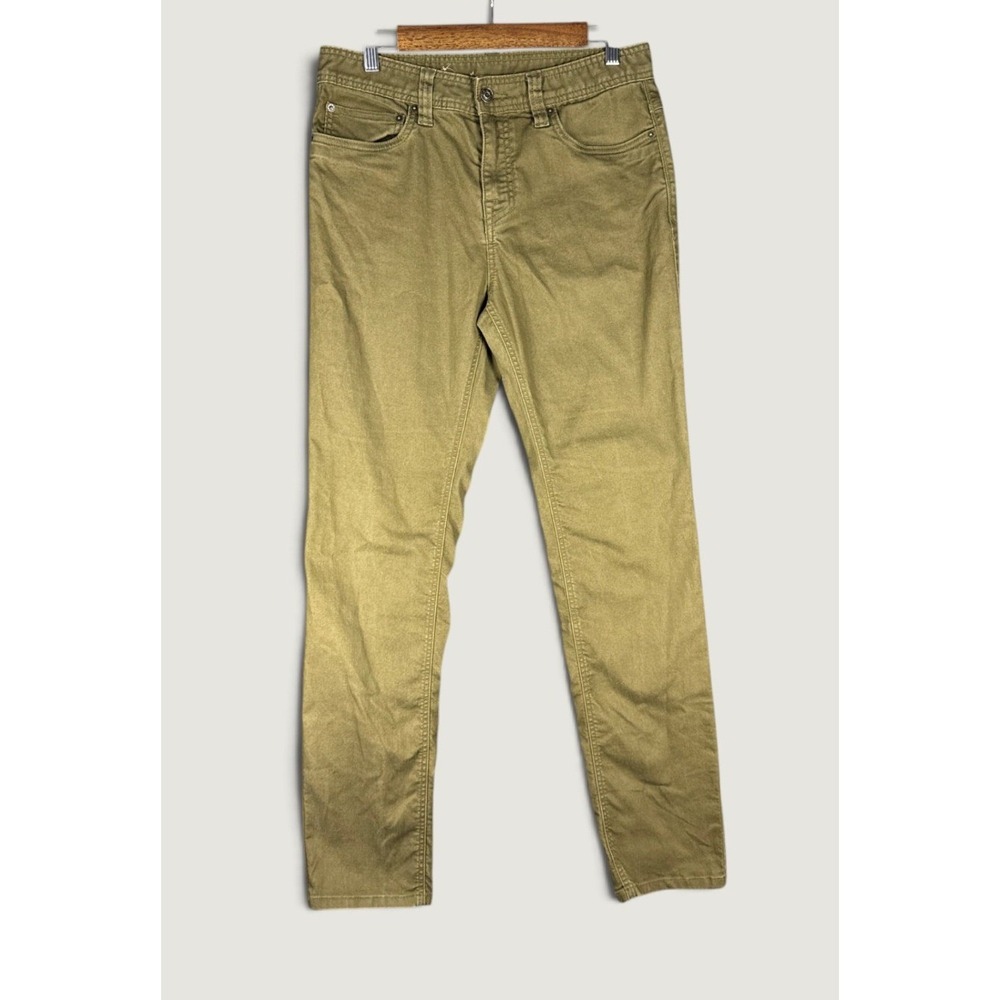 Prana Bridger Jeans Mens 31x34 Olive Slim Fit Pants Stretch Organic M4BD34315